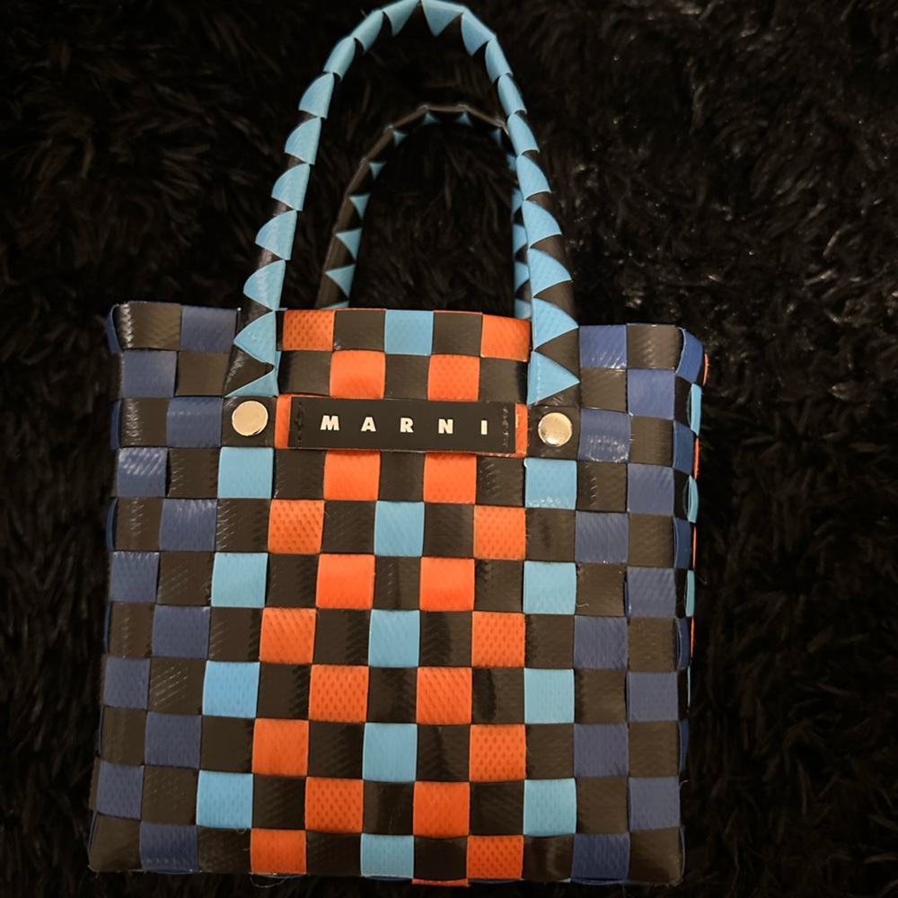 Marni mini woven tote